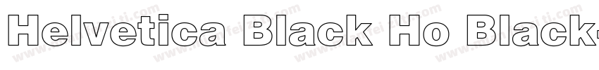 Helvetica Black Ho Black字体转换
